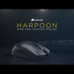 Corsair Harpoon Pro Lightweight RGB  Optical Gaming Mouse  12000 DPI and 6 Programmable Buttons