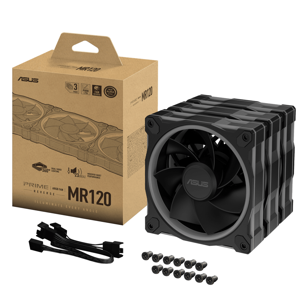 ASUS Prime MR120 ARGB Reverse Fan - Triple Pack