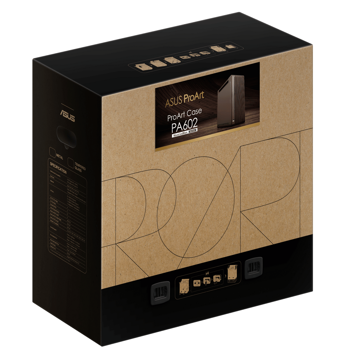 ProArt PA602 Wood Edition Retro Brown - Metal Panel