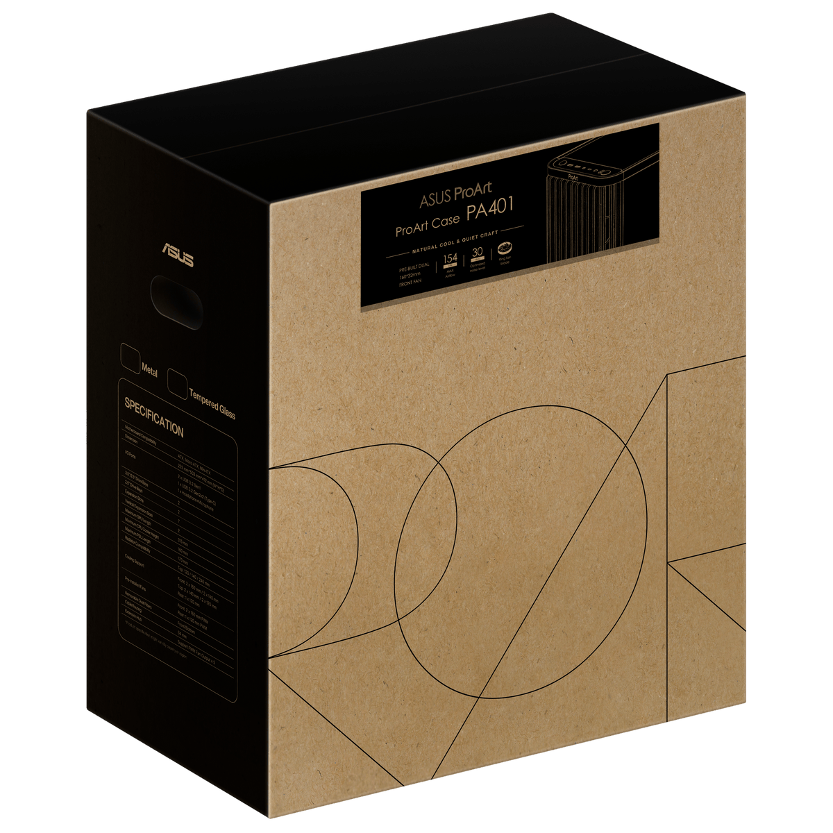 ProArt PA401 Wood Edition - Tempered Glass Panel