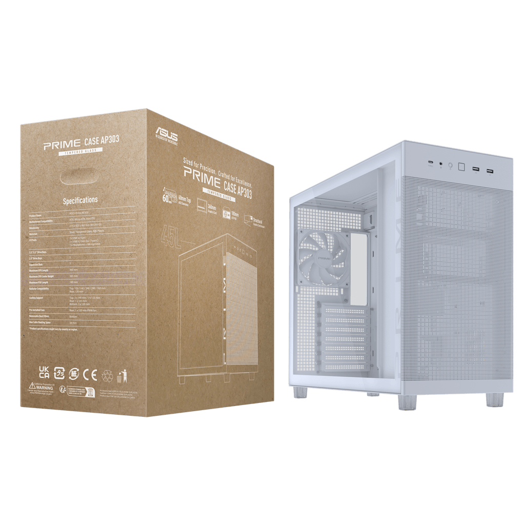 ASUS Prime AP303 - Tempered Glass Panel