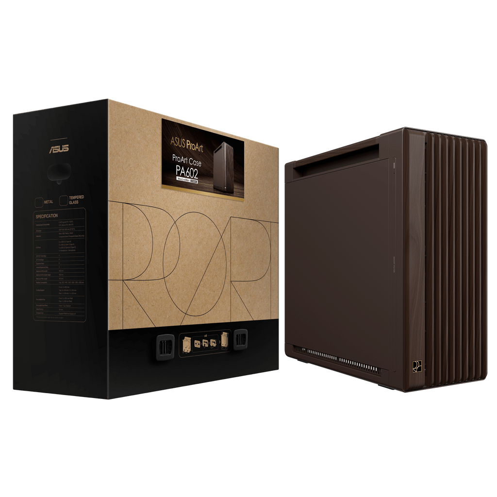 ProArt PA602 Wood Edition Retro Brown - Metal Panel