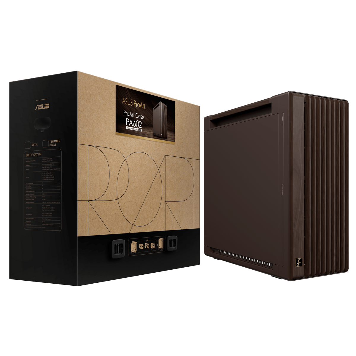 ProArt PA602 Wood Edition Retro Brown - Metal Panel