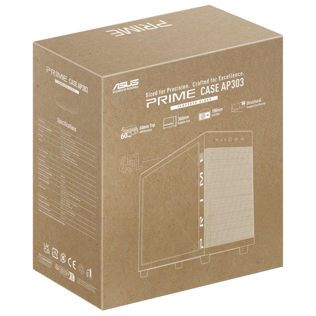 ASUS Prime AP303 - Tempered Glass Panel