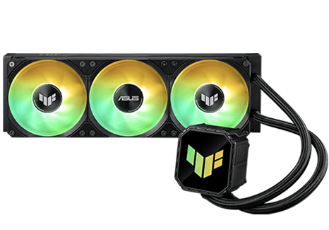 The front angle of TUF Gaming LC III 360 ARGB