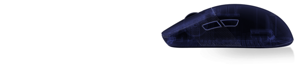 The ROG Harpe Ace Aim Lab Edition in side view 