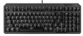 TUF Gaming K3 Gen II Keyboard showcasing its RGB lighting effect.