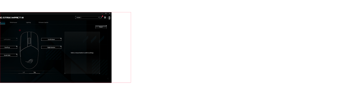 A GUI of ROG Armoury Crate