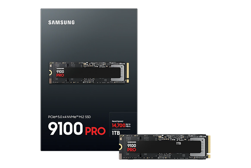 9100 PRO, PCIe 5.0, NVMe M.2 SSD PKG-Full-Shot Black 