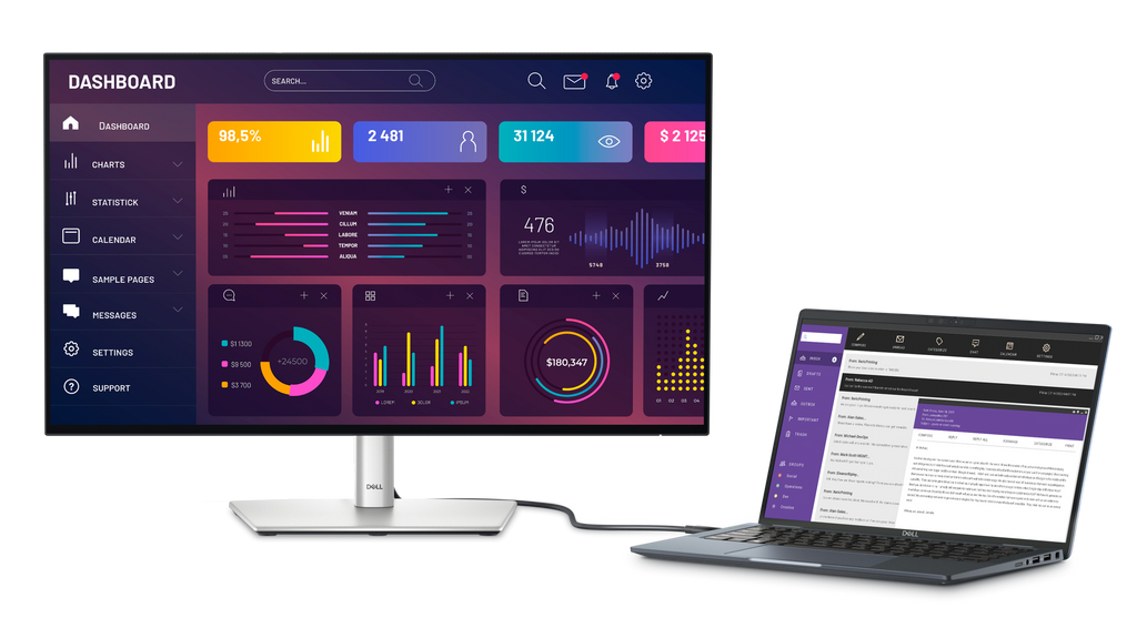 Dell UltraSharp U2724DE 27" QHD Thunderbolt 4 Hub Monitor