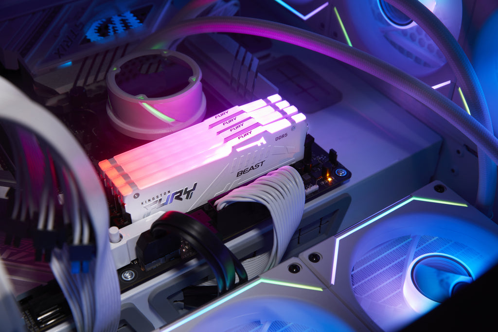 Kingston FURY Beast White RGB 64GB DDR5 6000MT/s CL36 Kit