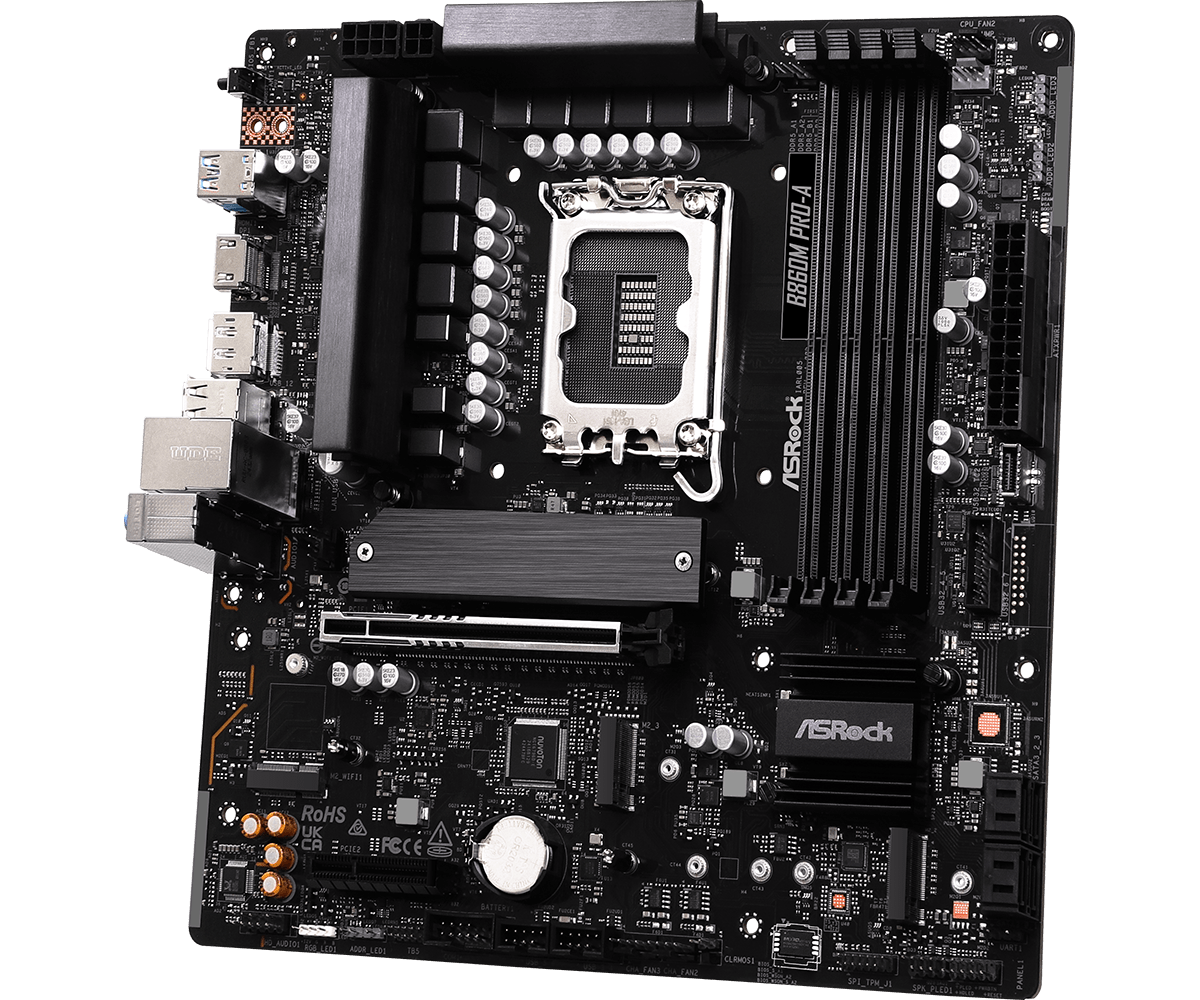 ASRock B860M Pro-A LGA1851 Micro ATX Motherboard - view 5