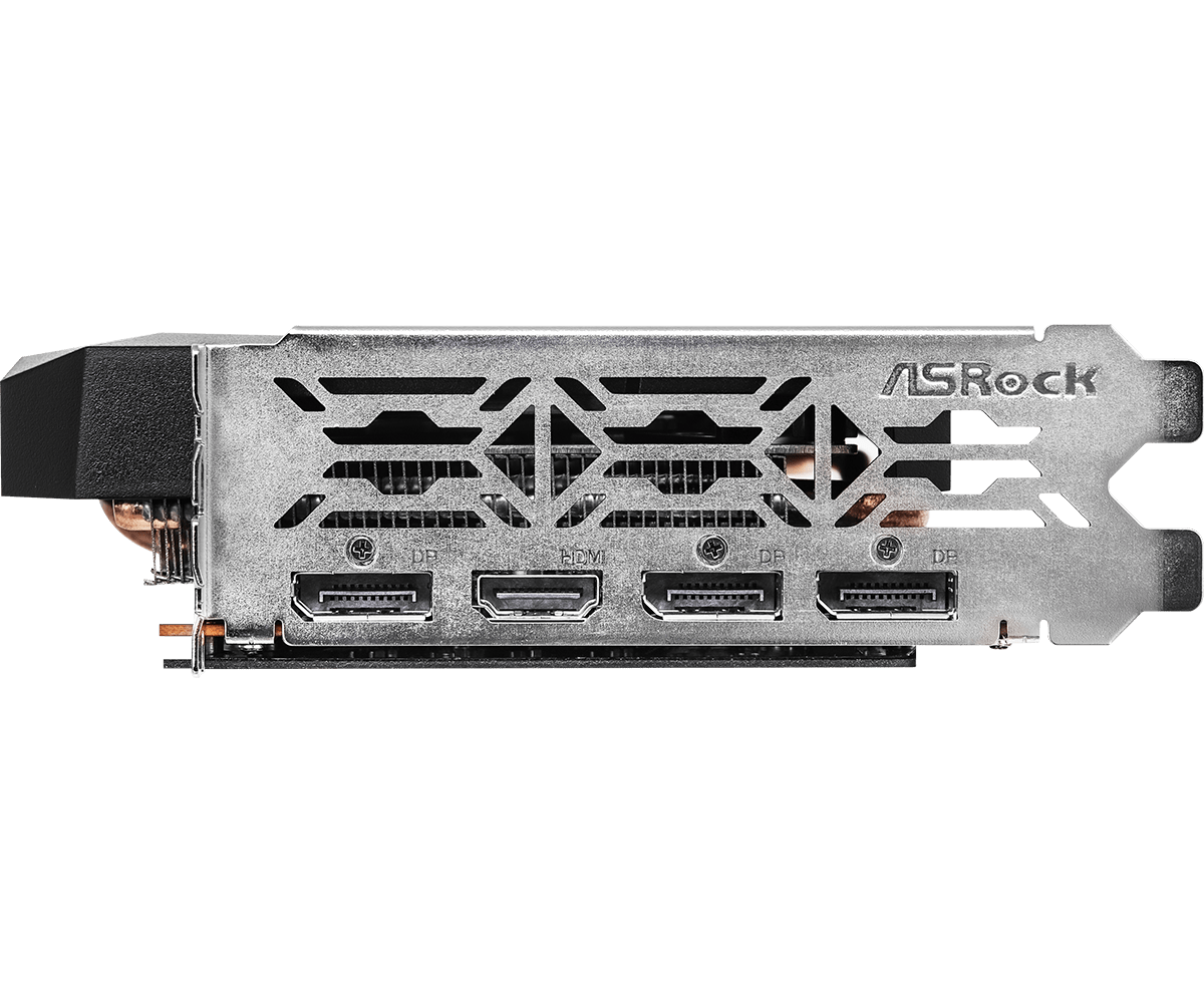 ASRock Radeon RX 7600 Challenger OC 8GB GDDR6 Graphics Card - display outputs