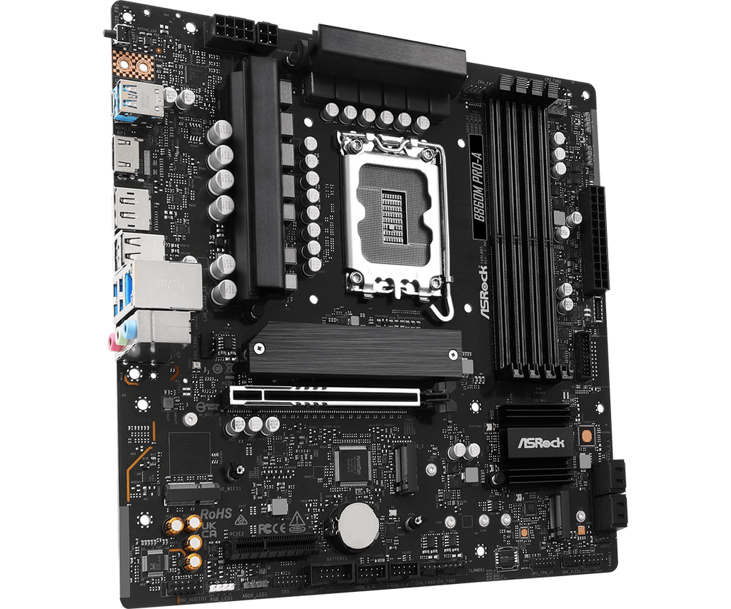 ASRock B860M Pro-A LGA1851 Micro ATX Motherboard - view 4