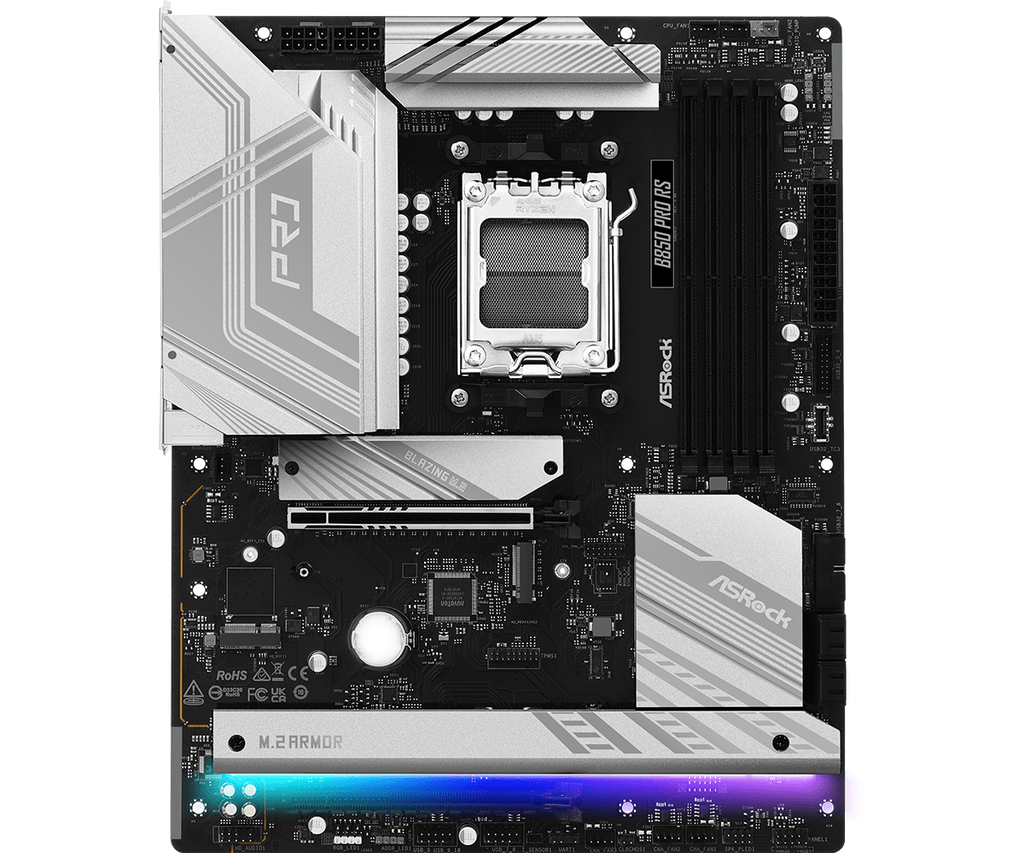 ASRock B850 Pro RS AM5 ATX Motherboard - view 3