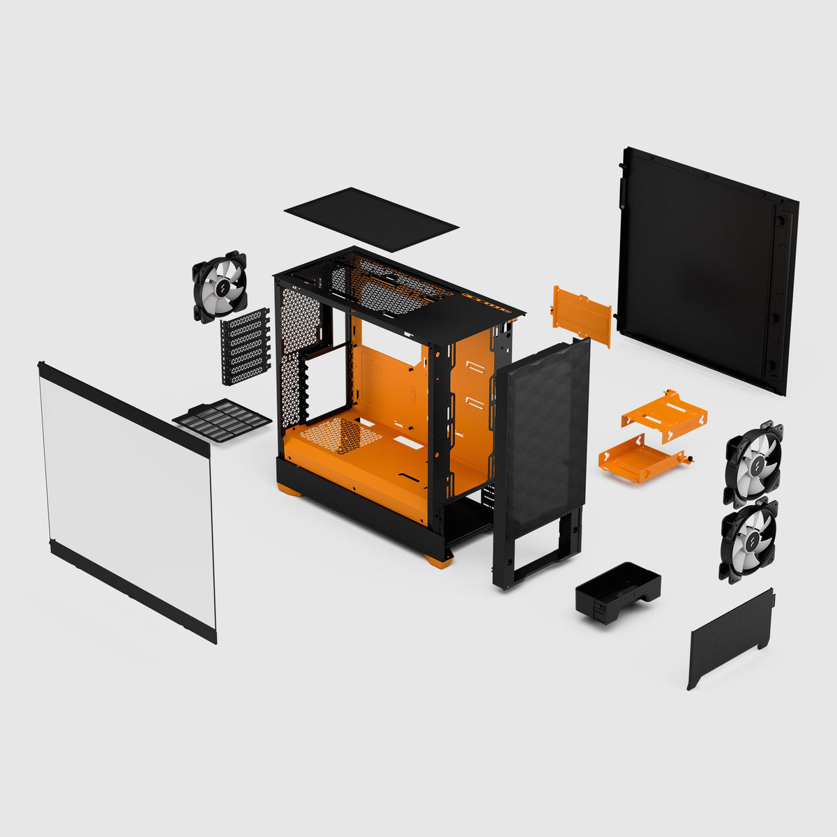 Fractal Design Pop Air RGB Orange Core TG - ATX Mid Tower