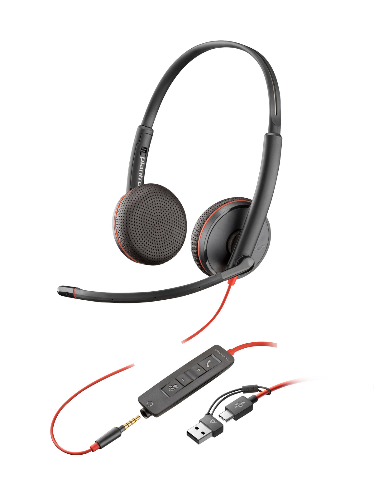 Plantronics Blackwire 3225 Stereo USB-C Headset - Bulk Pack