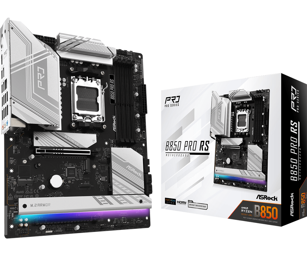 ASRock B850 Pro RS AM5 ATX Motherboard - view 1