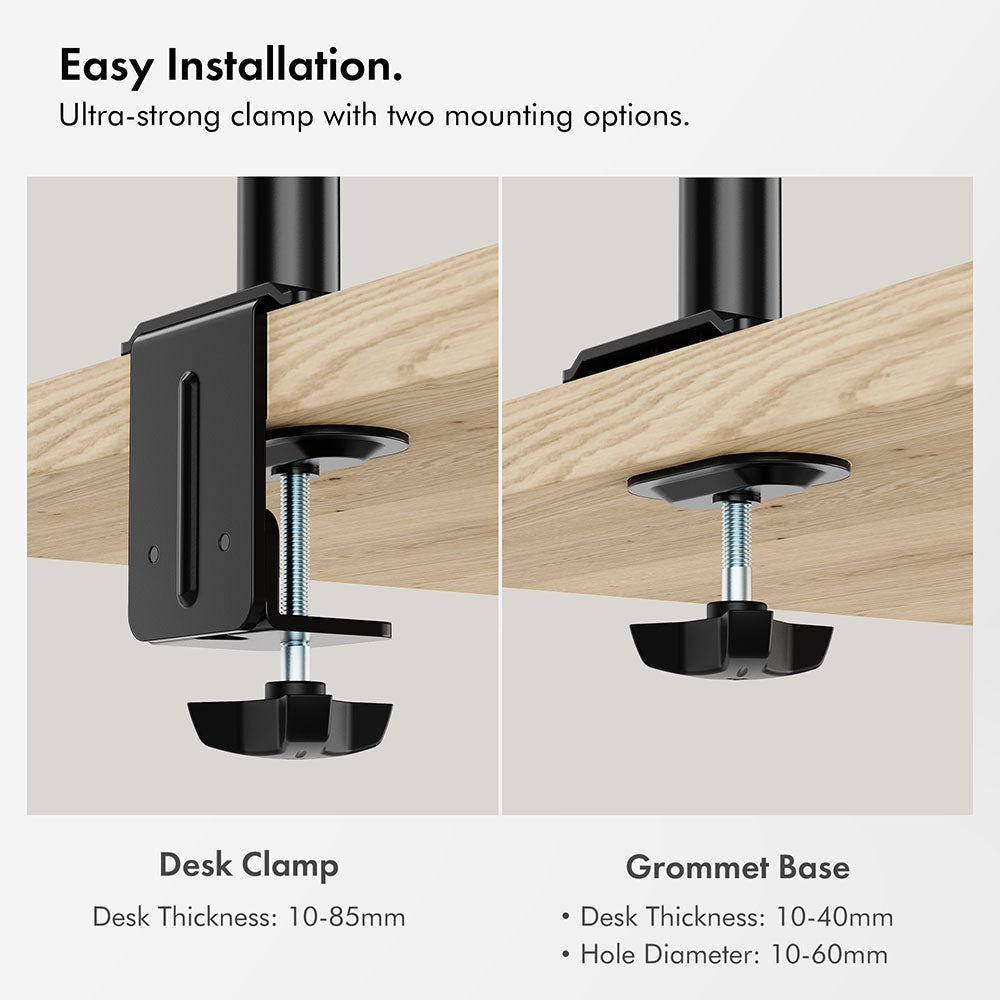 Vertical Double Monitor Mount