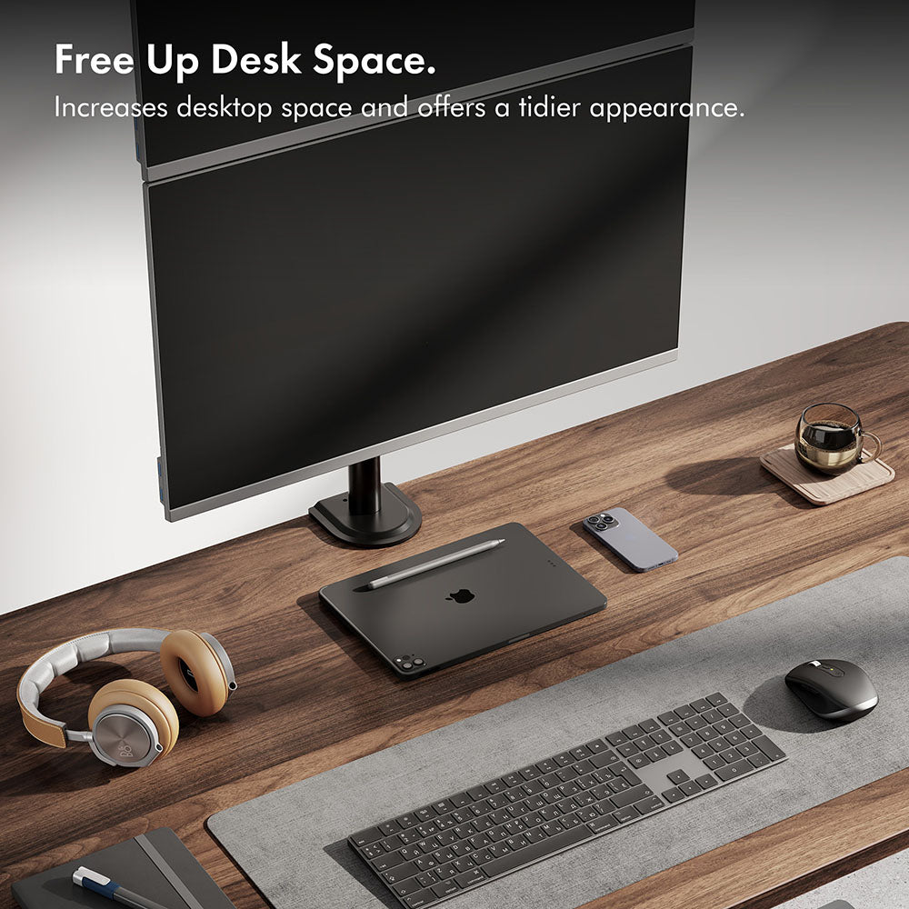 Vertical Double Monitor Mount