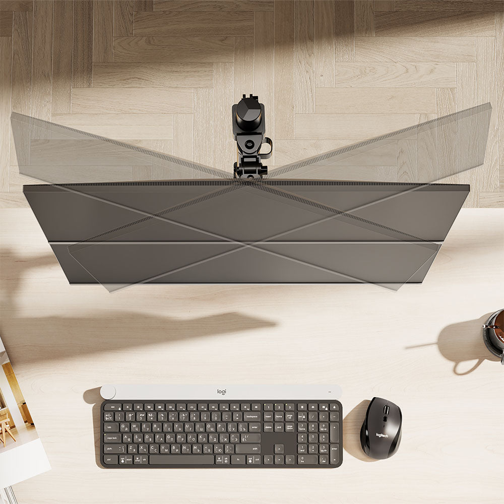 Vertical Double Monitor Mount
