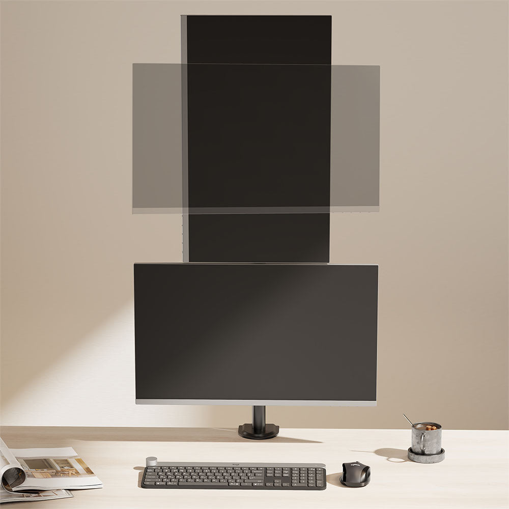 Vertical Double Monitor Mount
