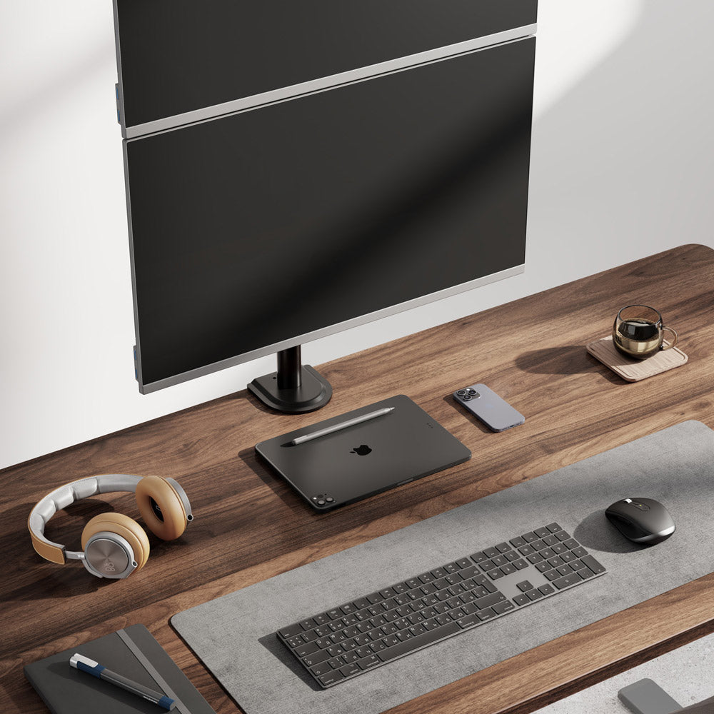 Vertical Double Monitor Mount