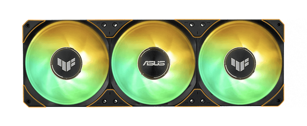 TUF Gaming LC 360 ARGB LCD ARGB fan with special note on anti-vibration rubber