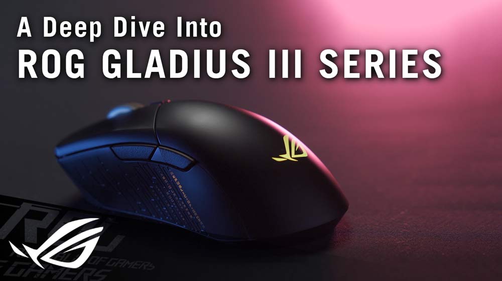 ASUS ROG Gladius III Wired Gaming Mouse - 26K DPI