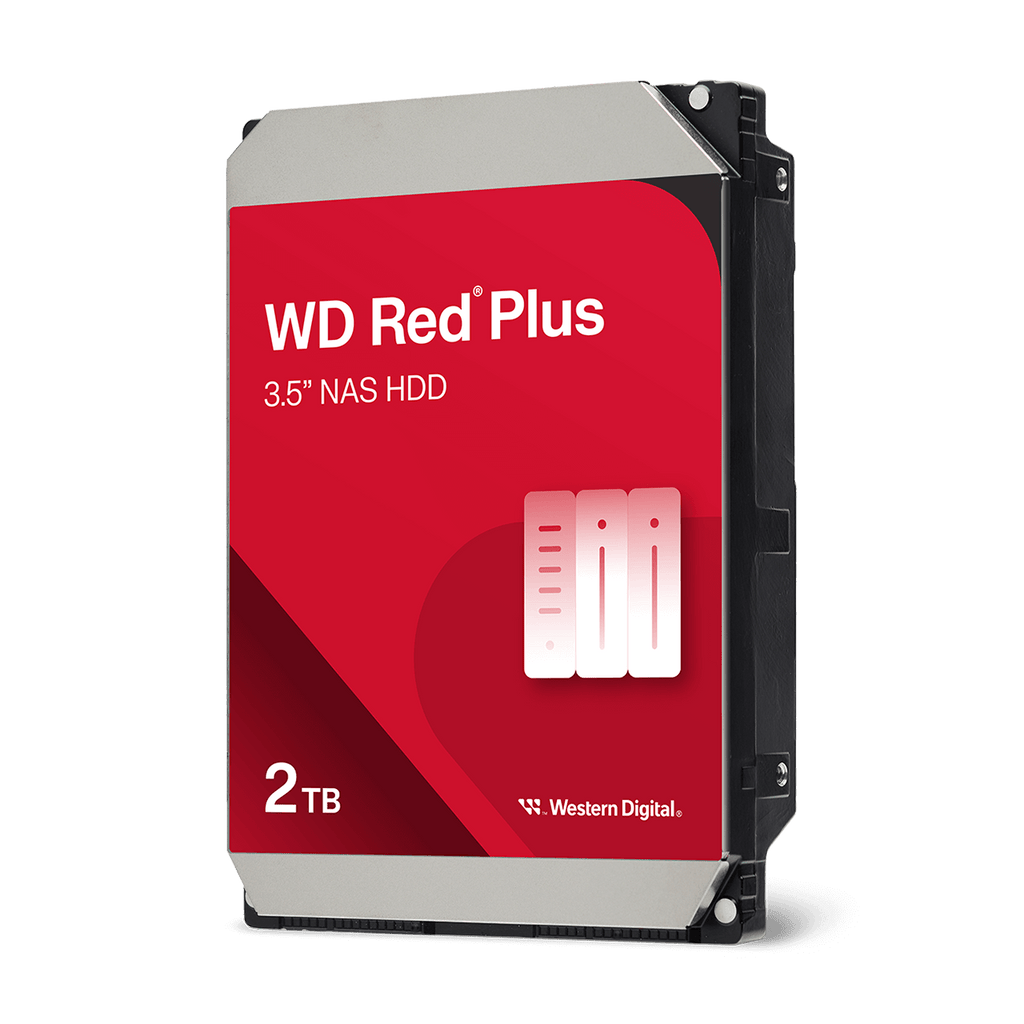 WD Red Plus 2TB NAS Hard Drive 3.5" SATA 5400rpm CMR