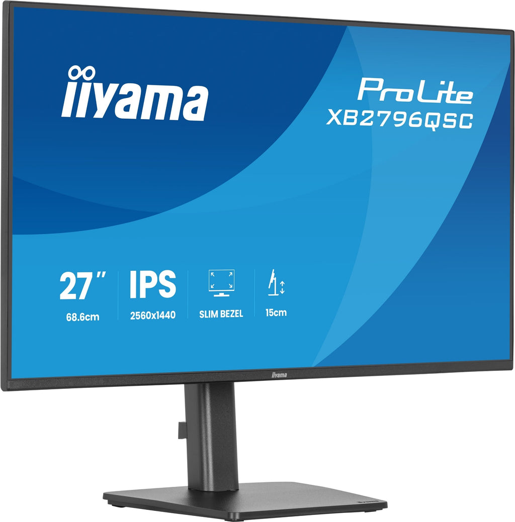 iiyama ProLite XB2796QSC-B1 27" QHD IPS Monitor USB-C 65W