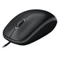 Logitech B100 Wired USB Optical Mouse Ambidextrous - Tech Syndicate 