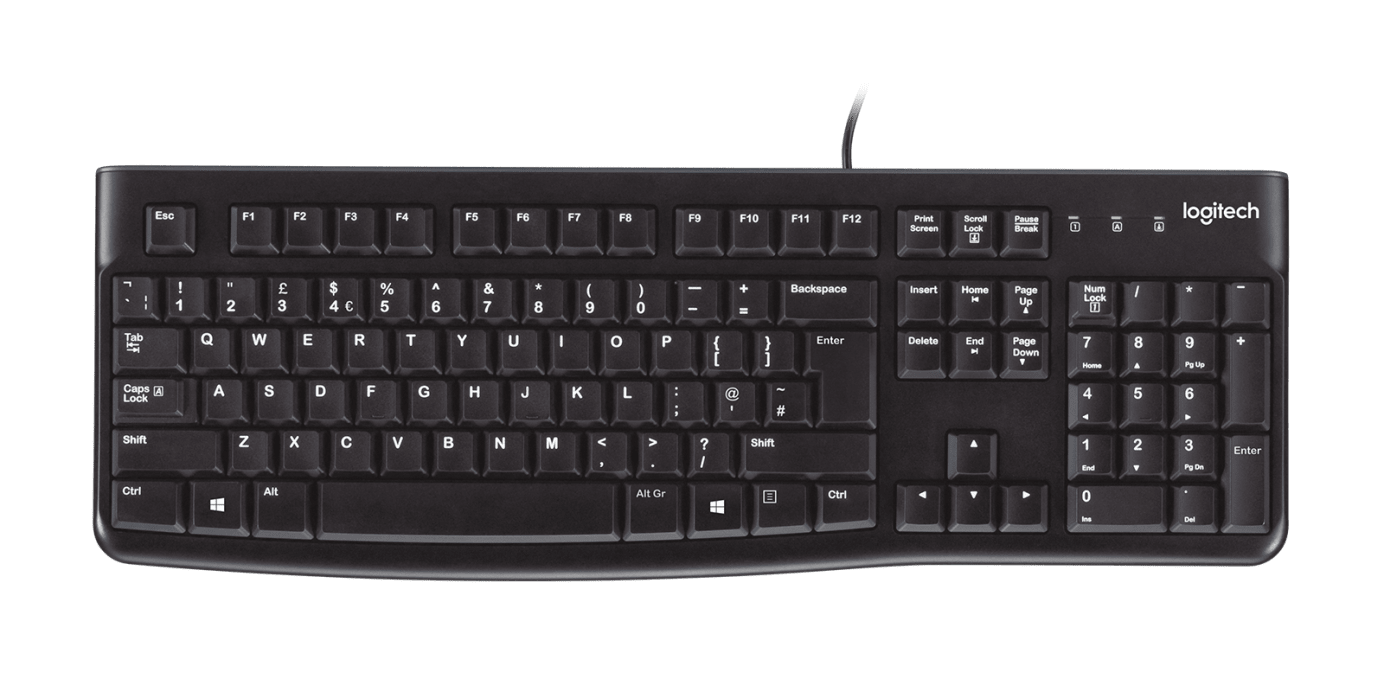 Logitech K120 USB Low Profile Wired Keyboard - Tech Syndicate 