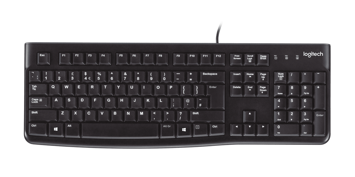 Logitech K120 USB Low Profile Wired Keyboard - Tech Syndicate